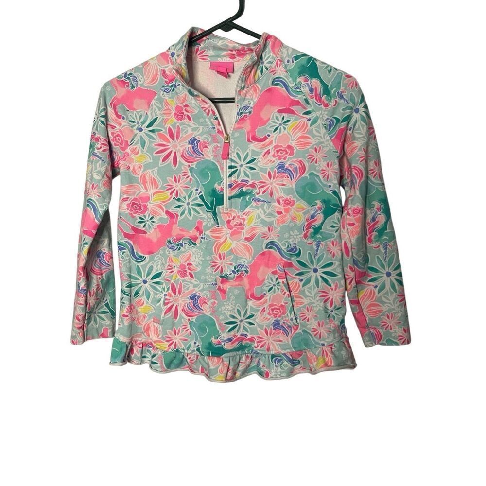 Lilly Pulitzer Mini Killian Popover Magical Mary GIRLS UPF 50+ Size XL